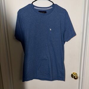 Abercrombie & Fitch Blue Short Sleeve Crew Tee with Logo